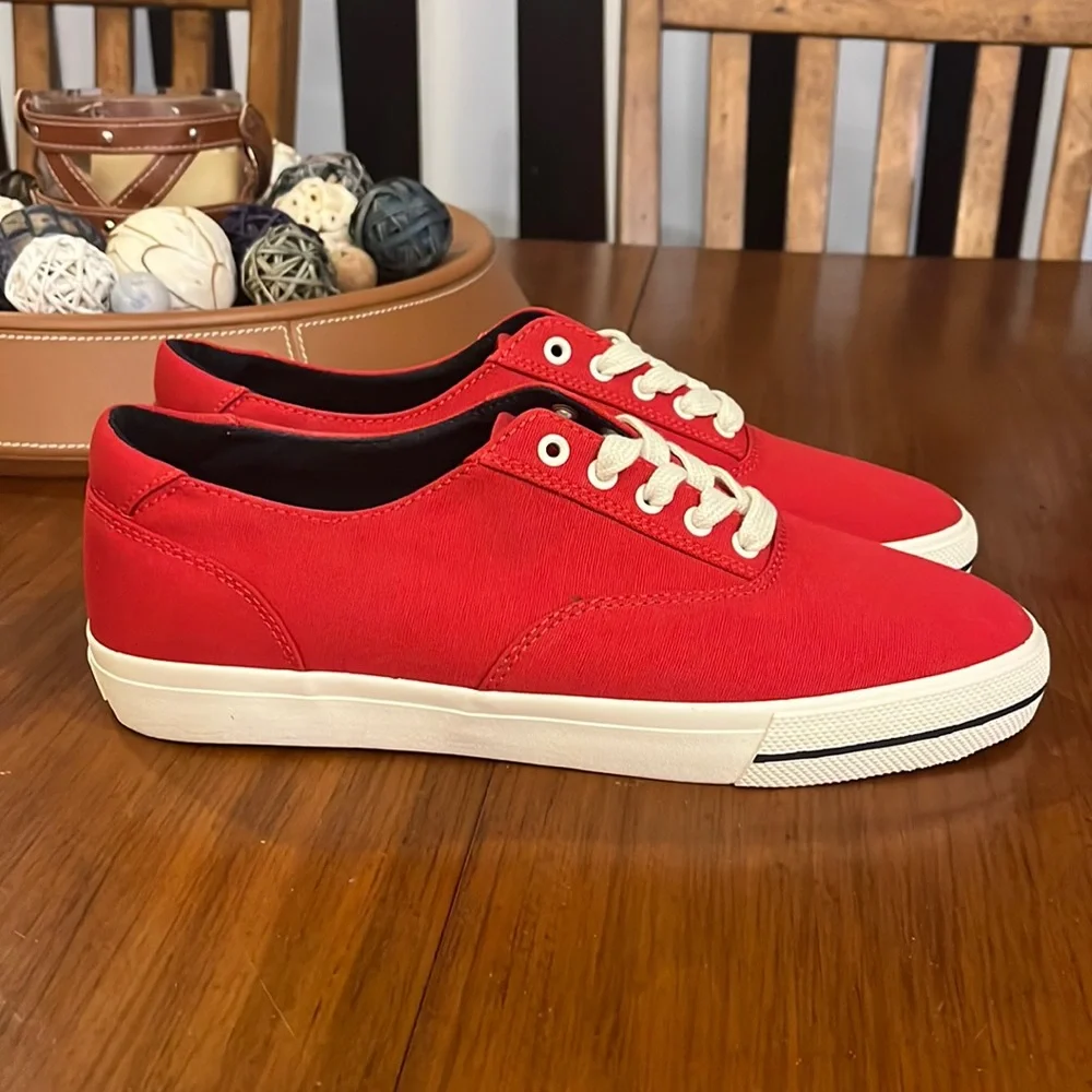 Polo Ralph Lauren CP93 Regatta Summer 92 Canvas Shoes Sneakers red Mens Size 12